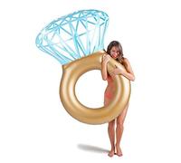 WLZP Inflatable Pool Float, Pool Party Diamond Swim Ring with Double Rapid Valves, Photograph Props Travel Outdoor Beach Pool Raft for Adults 120 X 140 cm