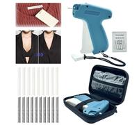 WLZP Stitchy Quick Clothing Fixer, Mini Stitch Gun for Clothes, Clothing Stitch Tagging Gun with Case,Stitchy Tool with 5 Needles,1000 Black & 1000 White 5mm Micro Fasteners