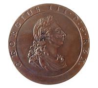 WLZQELVCF British coin 1797 2p national replica commemorative coin about 46g