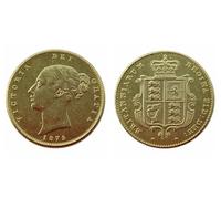WLZQELVCF British Half Sovereign 1839-1884 Replica Commemorative Coin, 1875