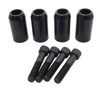 WLZW Black 2pcs Motorcycle Crash Bar Guard Ball Engine Guard Collision Protector Lever Head Fit for Harley