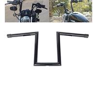 WLZW Universal Motorcycle Drag 10 Rise 1" Ape Hanger 25mm Z-Bar Handlebar Narrow style 24.5 "length Fit for Harley Sportster Touring Softail