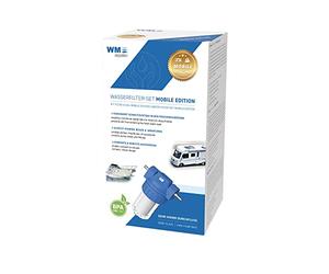 WM aquatec Water filter set Mobile Edition for pre-filtration when filling fresh water tank of motorhomes, caravans and boats - effectively filters out rust, sand and dirt in the water