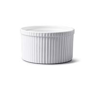 WM Bartleet & Sons 1750 T160 Traditional Porcelain Professional Soufflé Dish, 14cm Diameter, 750ml Capacity - White