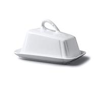 WM Bartleet & Sons 1750 T305 Traditional Porcelain 23cm Cheese Dish with Lid - White