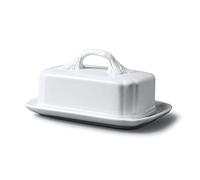 WM Bartleet & Sons 1750 T354 Traditional Porcelain 19cm Butter Plate with Lid - White