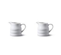 WM Bartleet & Sons 1750 T359 Porcelain Traditional Churn Jug, 135 ml, White (Pack of 2)
