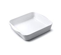 WM Bartleet & Sons 1750 T413 Traditional Porcelain Square Roasting & Baking Dish (23cm) - White