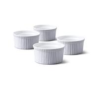 WM Bartleet & Sons 1750 TSET40 Set of 4 Traditional Porcelain Ramekins 9cm Diameter- White