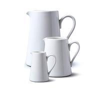 WM Bartleet & Sons 1750 TSET5 Straight Sided Jug Set, White