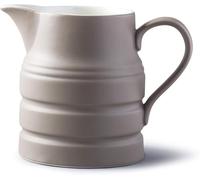 Wm Bartleet & Sons Large Serving Jug Picture, 2.5 Litre Churn Jug Style Porcelain Jug (Matt Brown)
