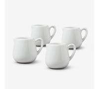 Wm Bartleet & Sons Porcelain Bellied Mini Creamer Jugs 30Ml, Set Of 4