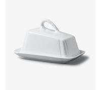 WM Bartleet & Sons Porcelain Cheese Dish with Lid in White WM Bartleet & Sons White