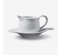 WM Bartleet & Sons Porcelain Mint Sauce Boat with Saucer in White WM Bartleet & Sons White