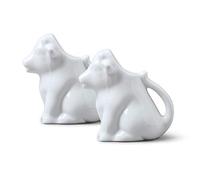 Wm Bartleet & Sons, Set of 2 Porcelain Cow Milk/Creamer Jug 50 ml, 0.50 fl.oz - White