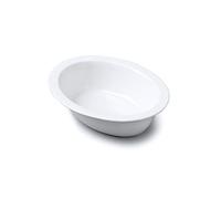 Wm Bartleet & Sons Traditional Porcelain Oval Pie Crust Dish, White (20cm)