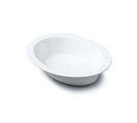 Wm Bartleet & Sons Traditional Porcelain Oval Pie Crust Dish, White (24cm)