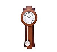 Wm Widdop 60cm Modern Contemporary Rosewood Wall Clock with Pendulum