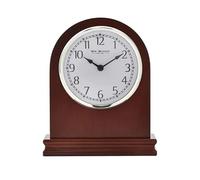 Wm. Widdop Arched Birch Wood Mantel Clock with Arabic Dial (W9699)