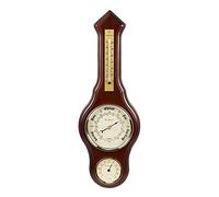 Wm. Widdop Brown Wooden Barometer, Thermometer & Hygrometer