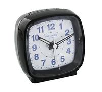 Wm.Widdop Cushion Shape Alarm Clock LED/Sweep/Cres Black