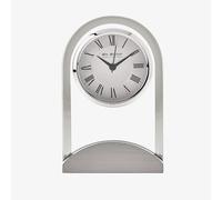 WM Widdop Glass Panel Aluminium Base Mantel Clock W2911