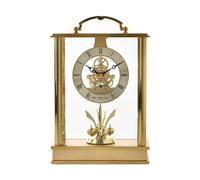 Wm.Widdop Lantern Mantel Clock Skeleton/Rotating Pendulum