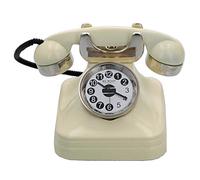 WM Widdop Miniature Novelty Collectors Cream Telephone Desk Clock 9007