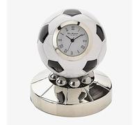 Black and White Football Miniature Clock