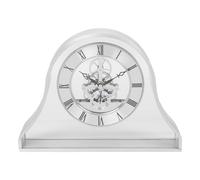 Wm.Widdop Napoleon Mantel Clock Silver Skeleton Movement