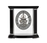 Wm.Widdop Piano Wood Skeleton Movement Mantel Clock 20 x 10.3 x 20.5cm