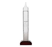 Wm. Widdop Storm Glass with Wooden Base - 29cm