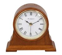 Wm. Widdop Traditional Light Wooden Barrel Case Mantel Quartz Clock