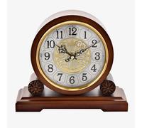 Walnut Westminster Mantel Clock - Barrel shape Arabic Dial