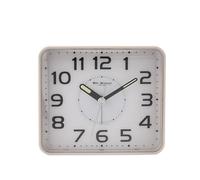 Wm.Widdop White Alarm Clock 9.5 x 10.5 x 4cm