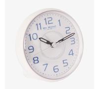 WM Widdop White Round Alarm Clock 5105W