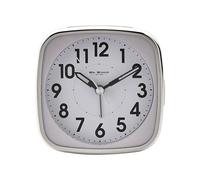 Wm.Widdop White Square Alarm Clock 11 x 11 x 4cm