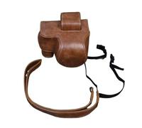 WMAMBZNDHP Portable Camera Bag PU Leather Case Fit for Nikon Z50 Z30 16-50mm Lens Protective Cover with Shoulder Strap(Brown)