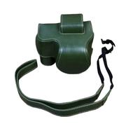 WMAMBZNDHP Portable Camera Bag PU Leather Case Fit for Nikon Z50 Z30 16-50mm Lens Protective Cover with Shoulder Strap(Green)