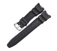 WMAMBZNDHP Resin Watch Strap Fit For Casio Fit For SGW-100-1V Fit For SGW-200 Series Concave Sports Men's Waterproof Strap Fit For SGW100 Replacement Watch Accessories(Black S)