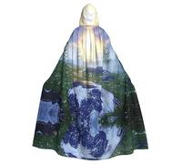 WMASTNjgdA boreal forest Unique Darkness Poncho Shawl - Customizable Wearable Blanket for Women, Perfect Halloween Costume Accessory, Knight, Akatsuki, and More