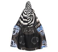 WMASTNjgdA Close up of Ship Control Panel Unique Darkness Poncho Shawl - Customizable Wearable Blanket for Women, Perfect Halloween Costume Accessory, Knight, Akatsuki, and More