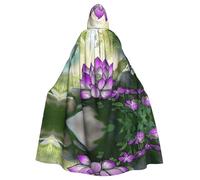 WMASTNjgdA Comic like lotus flower Unique Darkness Poncho Shawl - Customizable Wearable Blanket for Women, Perfect Halloween Costume Accessory, Knight, Akatsuki, and More