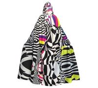 WMASTNjgdA Complex psychedelic patterns1 Unique Darkness Poncho Shawl - Customizable Wearable Blanket for Women, Perfect Halloween Costume Accessory, Knight, Akatsuki, and More