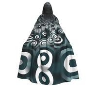 WMASTNjgdA concentric circles Unique Darkness Poncho Shawl - Customizable Wearable Blanket for Women, Perfect Halloween Costume Accessory, Knight, Akatsuki, and More