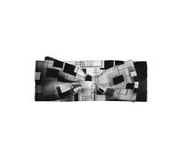 WMASTNjgdA CUTE BABY BOW HEADBANDS - Unique custom designs for infants girls, soft polyester bows, perfect for 0-6 months black and white square