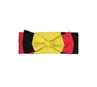 WMASTNjgdA Cute Baby Bowknot Headbands Unique Design Personalized Baby Girls Soft Polyester Headbands Perfect for 0-6 Months Belgium Flag
