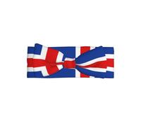 WMASTNjgdA Cute Baby Bowknot Headbands - Unique Personalized Designs for Infants Girls, Soft Polyester Bows, Perfect for 0-6 Months Iceland Flag