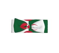 WMASTNjgdA Cute Baby Bowknot Headbands - Unique Personalized Designs for Infants Girls, Soft Polyester Bows, Perfect for 0-6 Months Algeria Flag