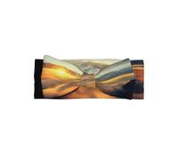WMASTNjgdA Cute Bowknot Headbands Unique Design Personalized Baby Girls Soft Polyester Hair Bands Perfect for 0-6 Months.Sun Rising Between Two Mountains